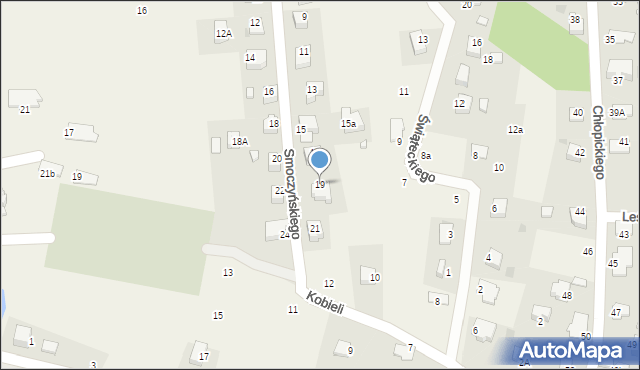 Tenczynek, Smoczyńskiego Wincentego, ks., 19, mapa Tenczynek