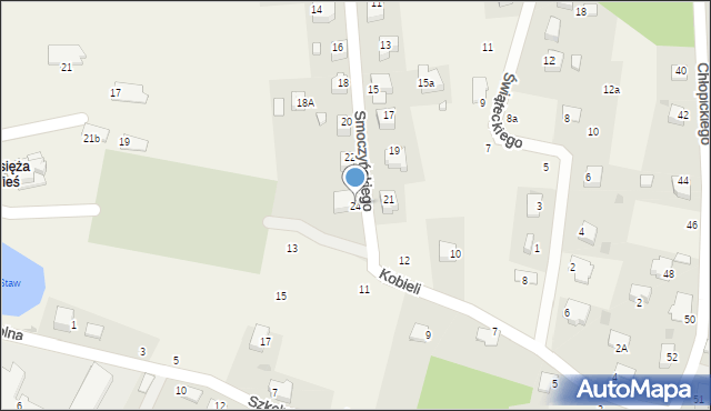 Tenczynek, Smoczyńskiego Wincentego, ks., 24, mapa Tenczynek