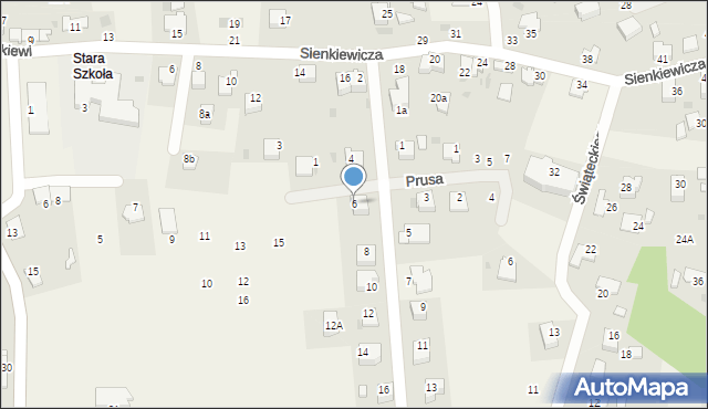 Tenczynek, Smoczyńskiego Wincentego, ks., 6, mapa Tenczynek