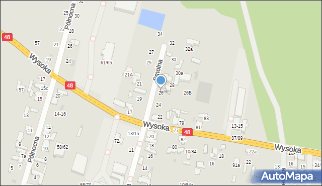 Tomaszów Mazowiecki, Smolna, 26, mapa Tomaszów Mazowiecki