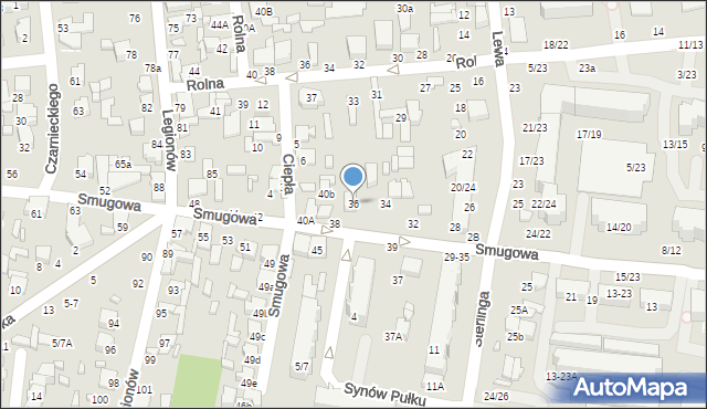 Tomaszów Mazowiecki, Smugowa, 36, mapa Tomaszów Mazowiecki