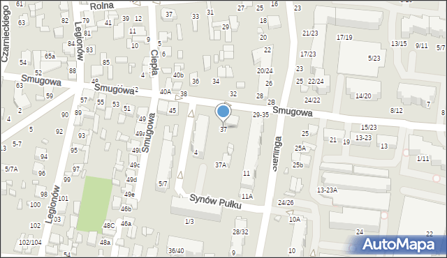 Tomaszów Mazowiecki, Smugowa, 37, mapa Tomaszów Mazowiecki