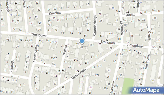 Tomaszów Mazowiecki, Smugowa, 69, mapa Tomaszów Mazowiecki