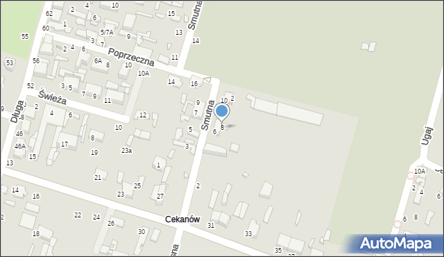 Tomaszów Mazowiecki, Smutna, 8, mapa Tomaszów Mazowiecki