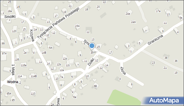 Trzebinia, Smółki, 10, mapa Trzebinia