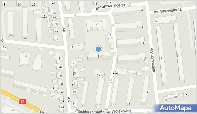 Turek, Smorawińskiego Mieczysława, gen., 6, mapa Turka