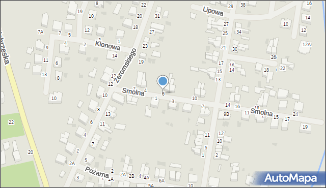 Wałcz, Smolna, 6, mapa Wałcz