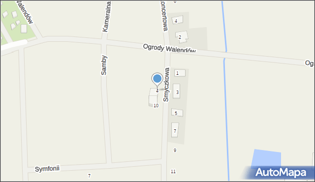 Walendów, Smyczkowa, 4, mapa Walendów