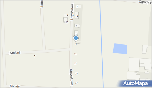 Walendów, Smyczkowa, 9, mapa Walendów
