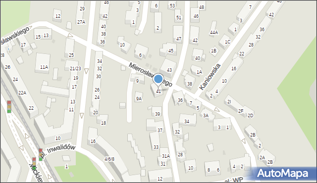 Warszawa, Śmiała, 41, mapa Warszawy