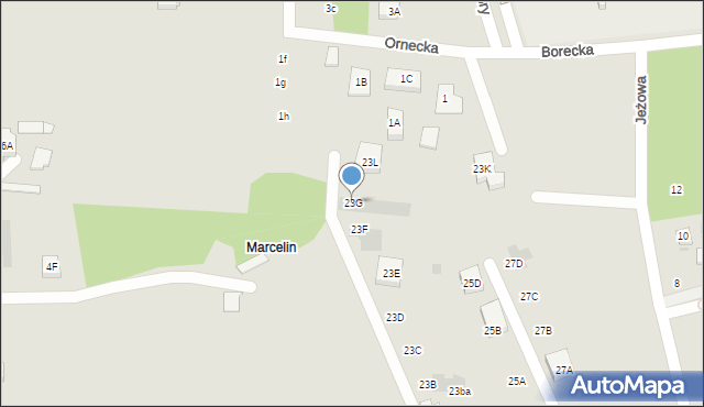 Warszawa, Smugowa, 23G, mapa Warszawy