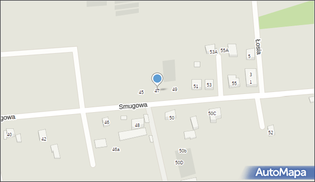 Warszawa, Smugowa, 47, mapa Warszawy