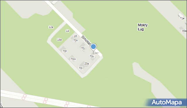 Warszawa, Smolarzy, 20, mapa Warszawy