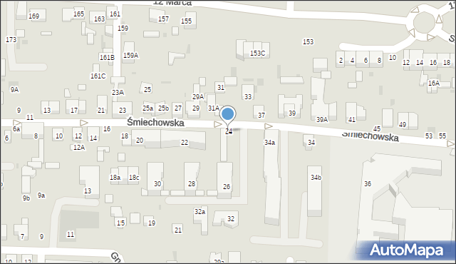 Wejherowo, Śmiechowska, 24, mapa Wejherowo