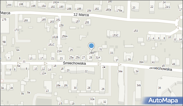 Wejherowo, Śmiechowska, 29A, mapa Wejherowo
