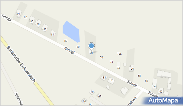 Wielka Wieś, Smugi, 78, mapa Wielka Wieś