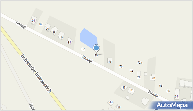 Wielka Wieś, Smugi, 80, mapa Wielka Wieś