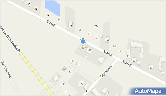 Wielka Wieś, Smugi, 83, mapa Wielka Wieś