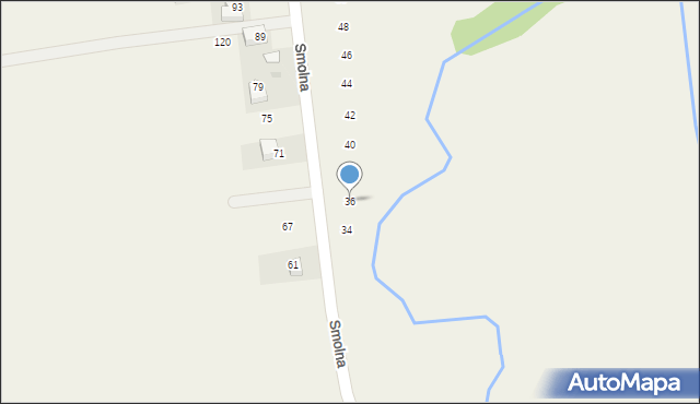Wilczkowice, Smolna, 36, mapa Wilczkowice