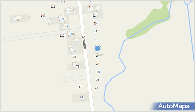 Wilczkowice, Smolna, 42, mapa Wilczkowice