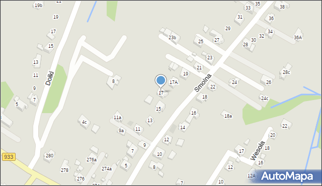 Wodzisław Śląski, Smolna, 17, mapa Wodzisławia Śląskiego