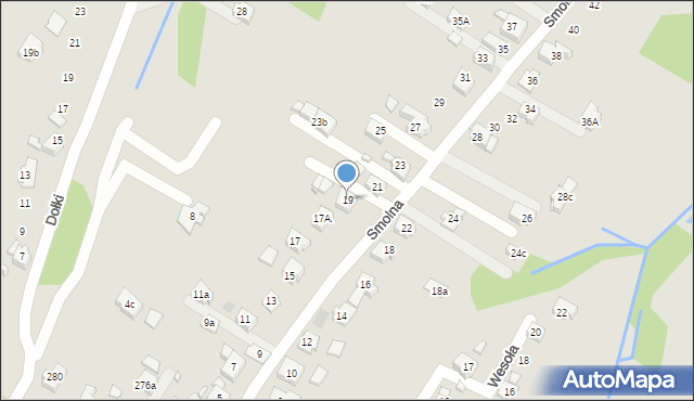 Wodzisław Śląski, Smolna, 19, mapa Wodzisławia Śląskiego