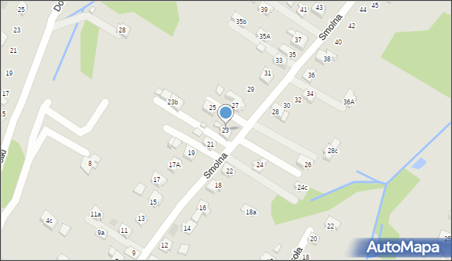 Wodzisław Śląski, Smolna, 23, mapa Wodzisławia Śląskiego