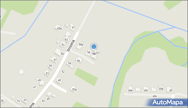 Wodzisław Śląski, Smolna, 58c, mapa Wodzisławia Śląskiego