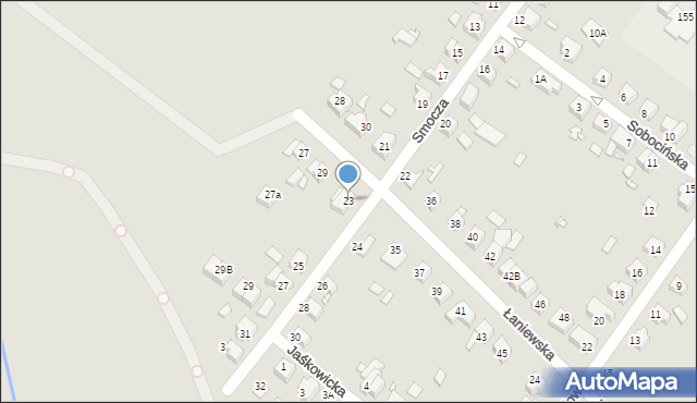 Wrocław, Smocza, 23, mapa Wrocławia