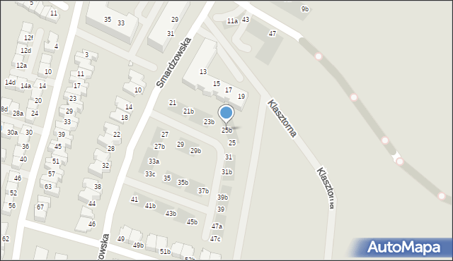 Wrocław, Smardzowska, 25b, mapa Wrocławia