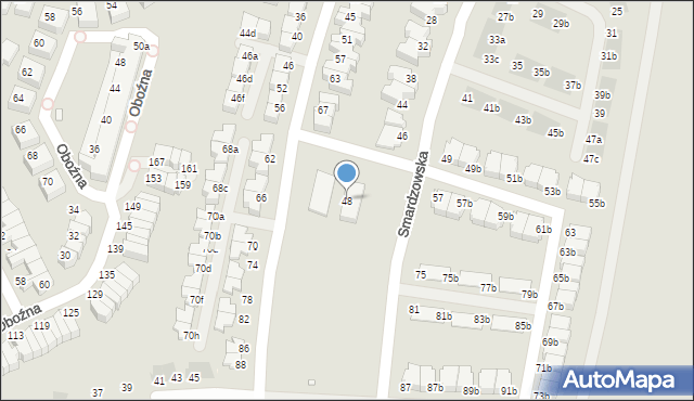 Wrocław, Smardzowska, 48, mapa Wrocławia