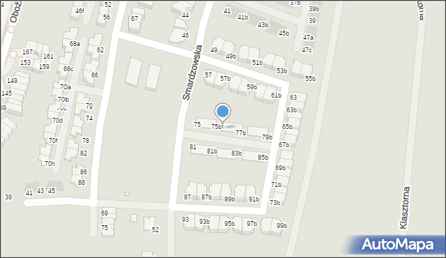 Wrocław, Smardzowska, 77, mapa Wrocławia