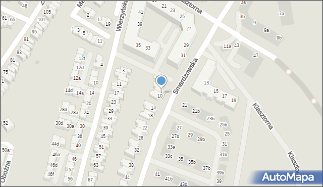 Wrocław, Smardzowska, 8, mapa Wrocławia