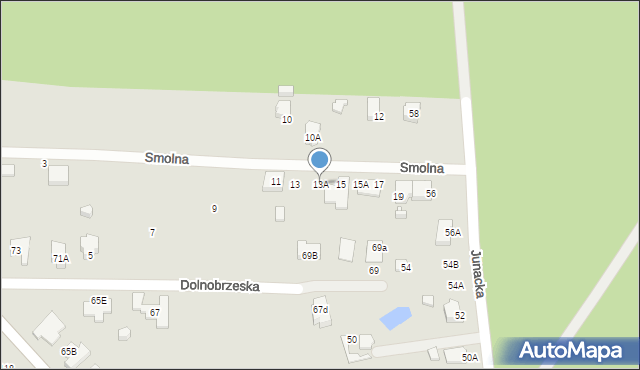 Wrocław, Smolna, 13A, mapa Wrocławia