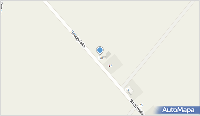Wyszecino, Smażyńska, 17a, mapa Wyszecino