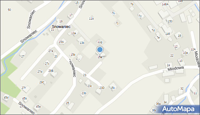 Brenna, Snowaniec, 15e, mapa Brenna