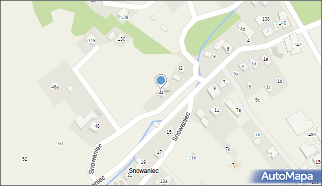 Brenna, Snowaniec, 44, mapa Brenna