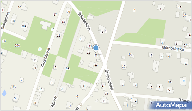 Chyliczki, Śniadeckich, 23, mapa Chyliczki