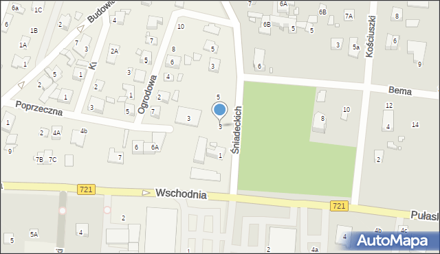 Chyliczki, Śniadeckich, 3, mapa Chyliczki