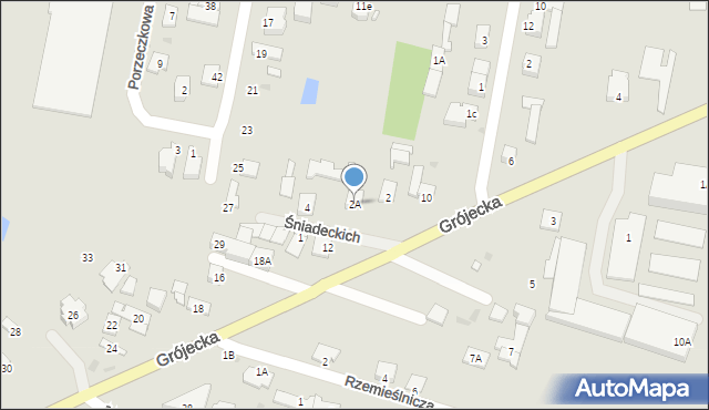 Góra Kalwaria, Śniadeckich, 2A, mapa Góra Kalwaria