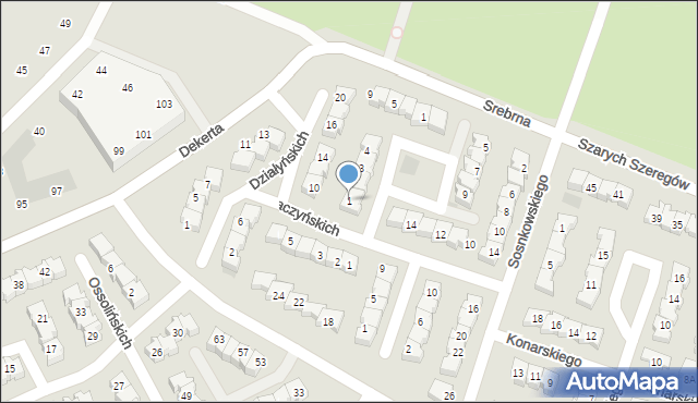 Gorzów Wielkopolski, Śniadeckich, 1, mapa Gorzów Wielkopolski