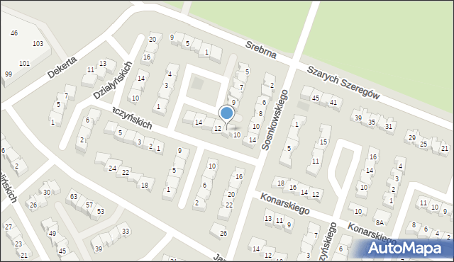 Gorzów Wielkopolski, Śniadeckich, 11, mapa Gorzów Wielkopolski