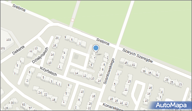 Gorzów Wielkopolski, Śniadeckich, 6, mapa Gorzów Wielkopolski