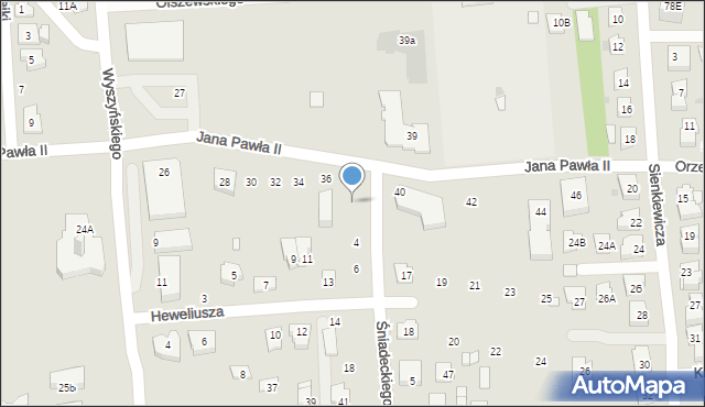 Grójec, Śniadeckiego Jana, 2, mapa Grójec