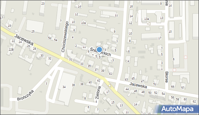 Inowrocław, Śniadeckich, 3, mapa Inowrocławia