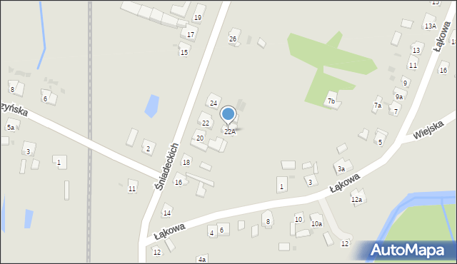 Janowiec Wielkopolski, Śniadeckich, 22A, mapa Janowiec Wielkopolski