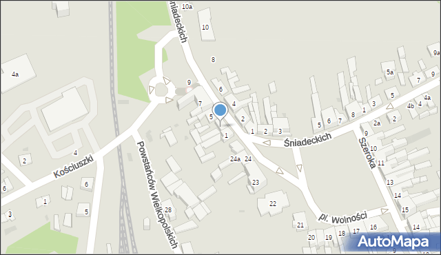 Janowiec Wielkopolski, Śniadeckich, 3, mapa Janowiec Wielkopolski