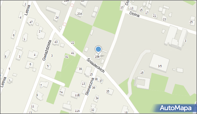 Konstancin-Jeziorna, Śniadeckich, 18, mapa Konstancin-Jeziorna
