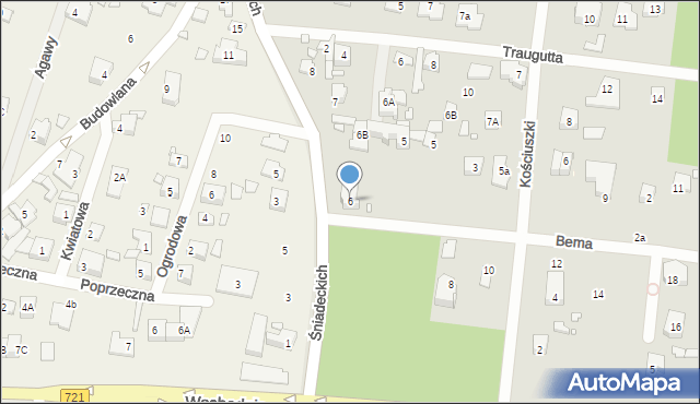 Konstancin-Jeziorna, Śniadeckich, 6, mapa Konstancin-Jeziorna