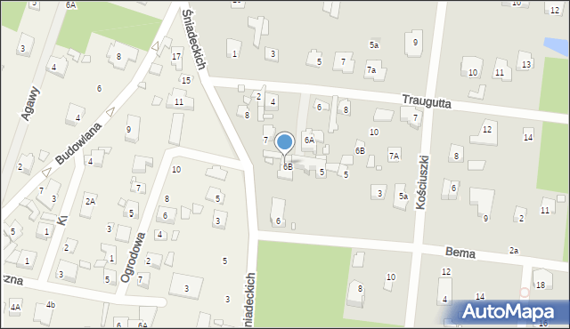 Konstancin-Jeziorna, Śniadeckich, 6c, mapa Konstancin-Jeziorna